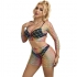 Subblime - Bodystocking de Rejilla 2 Piezas Manga Larga Arcoiris 952440