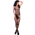 Chilirose - Cr 4105 Bodystocking Crotchless Negro S/M