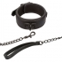 Nocturnal - Collar y Correa Cuero Ajustable Negro