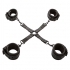 Nocturnal - Conector Hog Tie en Cuero Ajustable Negro