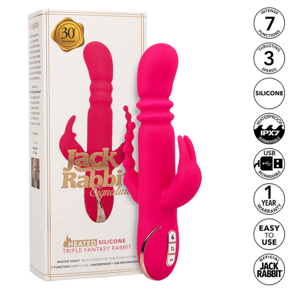 Vibrador Heated Rabbit Jack Fantasy Triple