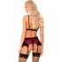 Livco Corsetti Fashion - Nahir LC 20214 Sujetador + Panty + Liguero S/M