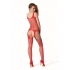 Bodystocking Rojo Talla Única de Passion - Modelo 104