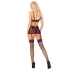 Livco Corsetti Fashion - Sidonia Cf 90453 Camisa + Tanga Negro/Fucsia S/M