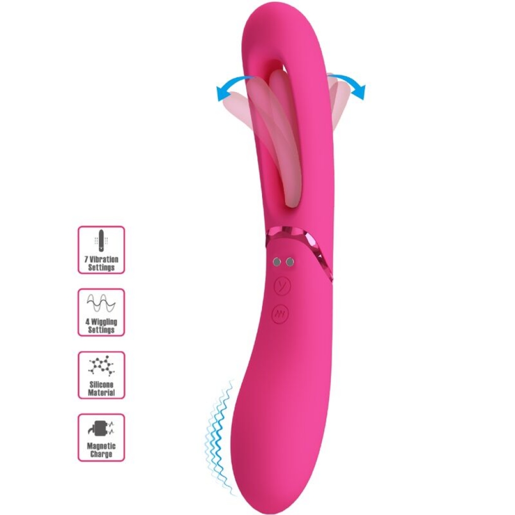 Vibrador Lexie de Punto G - 7 Vibraciones, Rosa