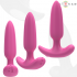 Plug Anal Ross con 10 Vibraciones Control Remoto Rosa