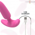 Plug Anal Ross con 10 Vibraciones Control Remoto Rosa