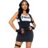 Disfraz Sexy de Chica SWAT Negro M/L