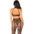 Bodystocking Crotchless de Rejilla Negro - Talla Única