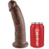 Dildo Realista King Cock Marrón 22.9 cm