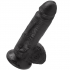 7 Pene Realístico Negro 17.8 Cm