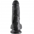 8 Pene Realistico Negro 20.3 Cm