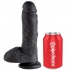 8 Pene Realistico Negro 20.3 Cm