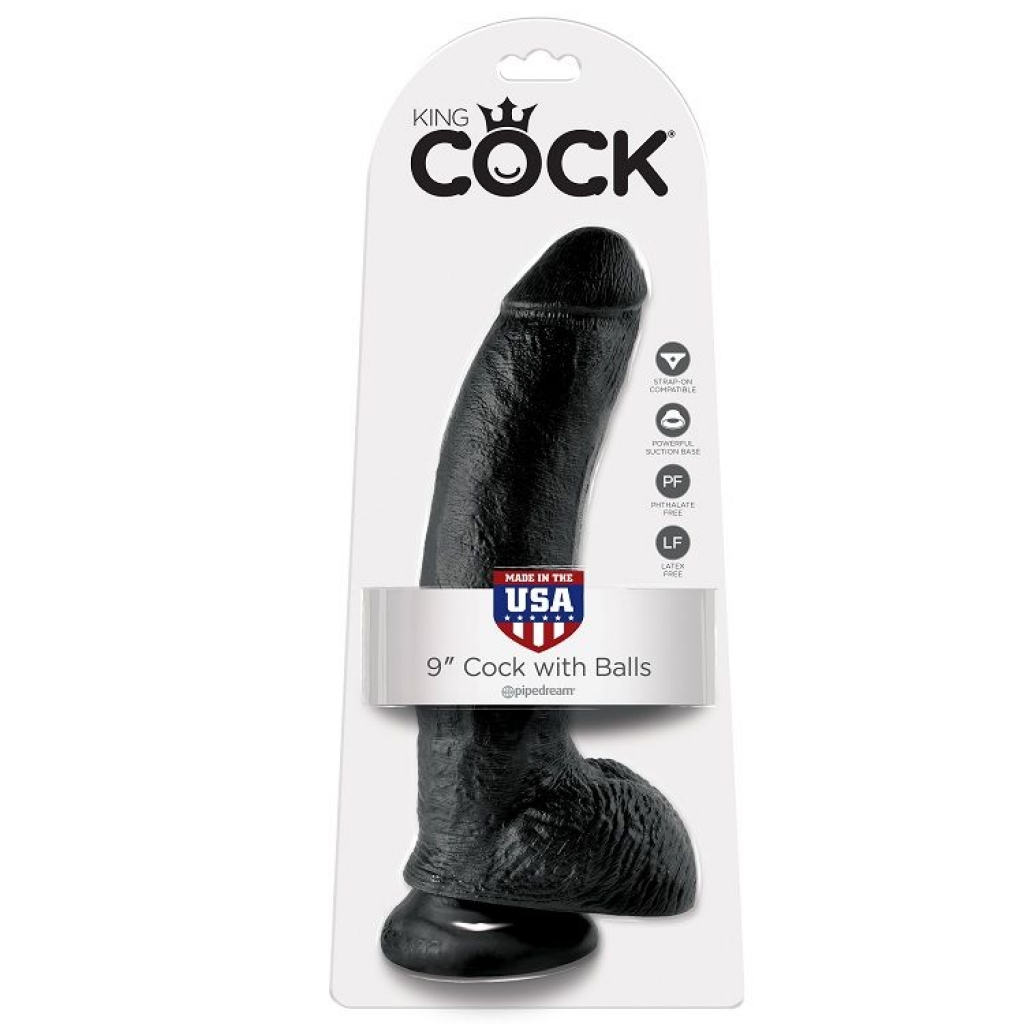 Dildo Realista Negro 22.9 Cm