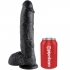 10 Pene Realistico Negro 26.5 Cm