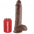 Dildo Realistico Marron 26.5 Cm con Testículos