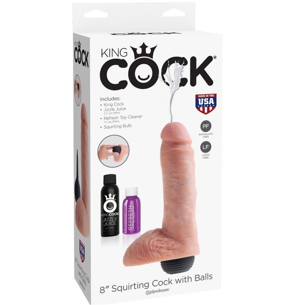 Pene Realistico Eyaculador Natural 20.32 Cm