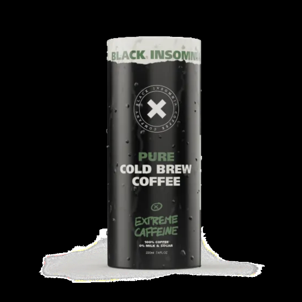 Black Insomnia Cold Brew Coffee - Extreme Caffeine