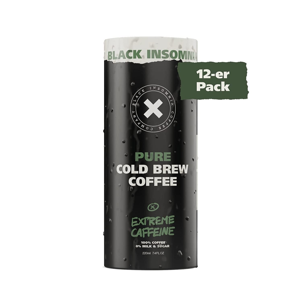 Black Insomnia Ready-to-Drink Extreme Caffeine Cold Brew, 12 Count