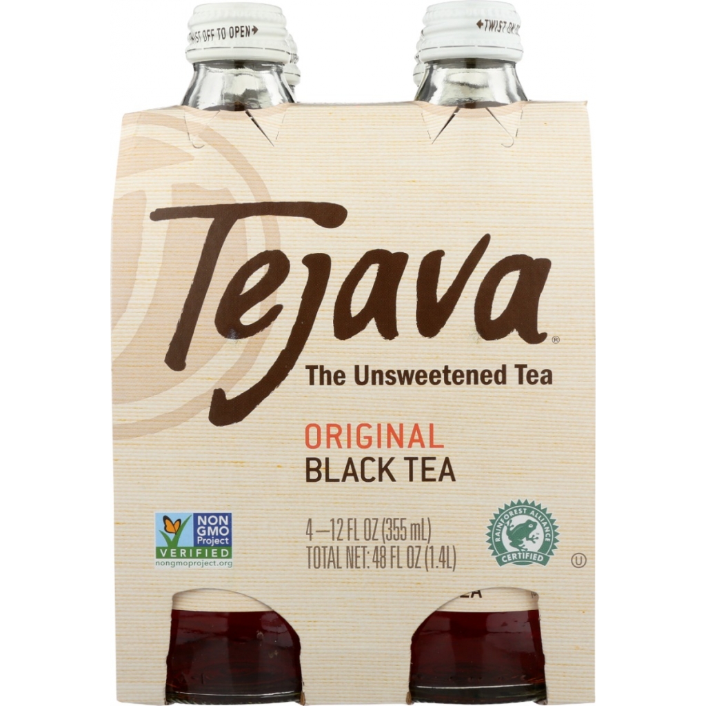 Tejava Original Black Tea - 4 Pack, No Sugar