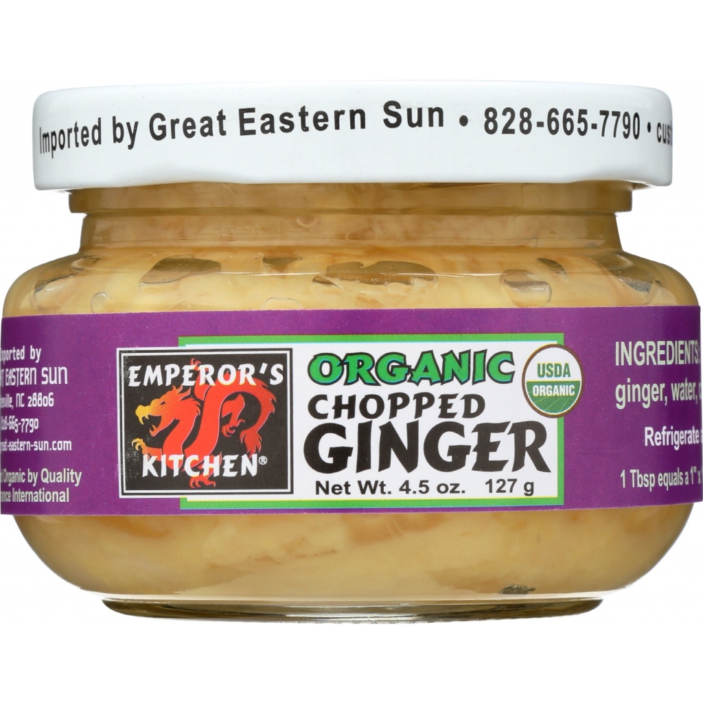 Organic Chopped Ginger, 4.5 OZ