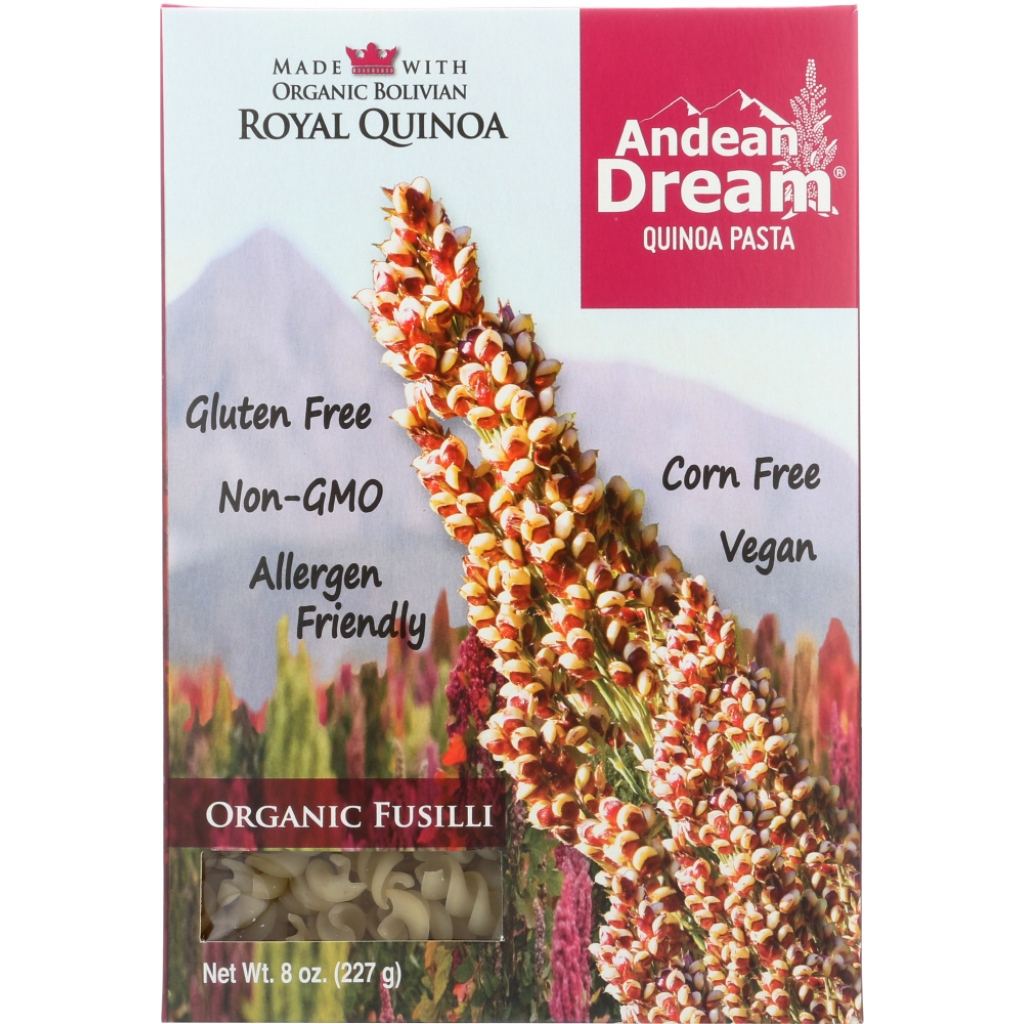 Organic Fusilli Pasta Made from Royal Quinoa - 8 oz