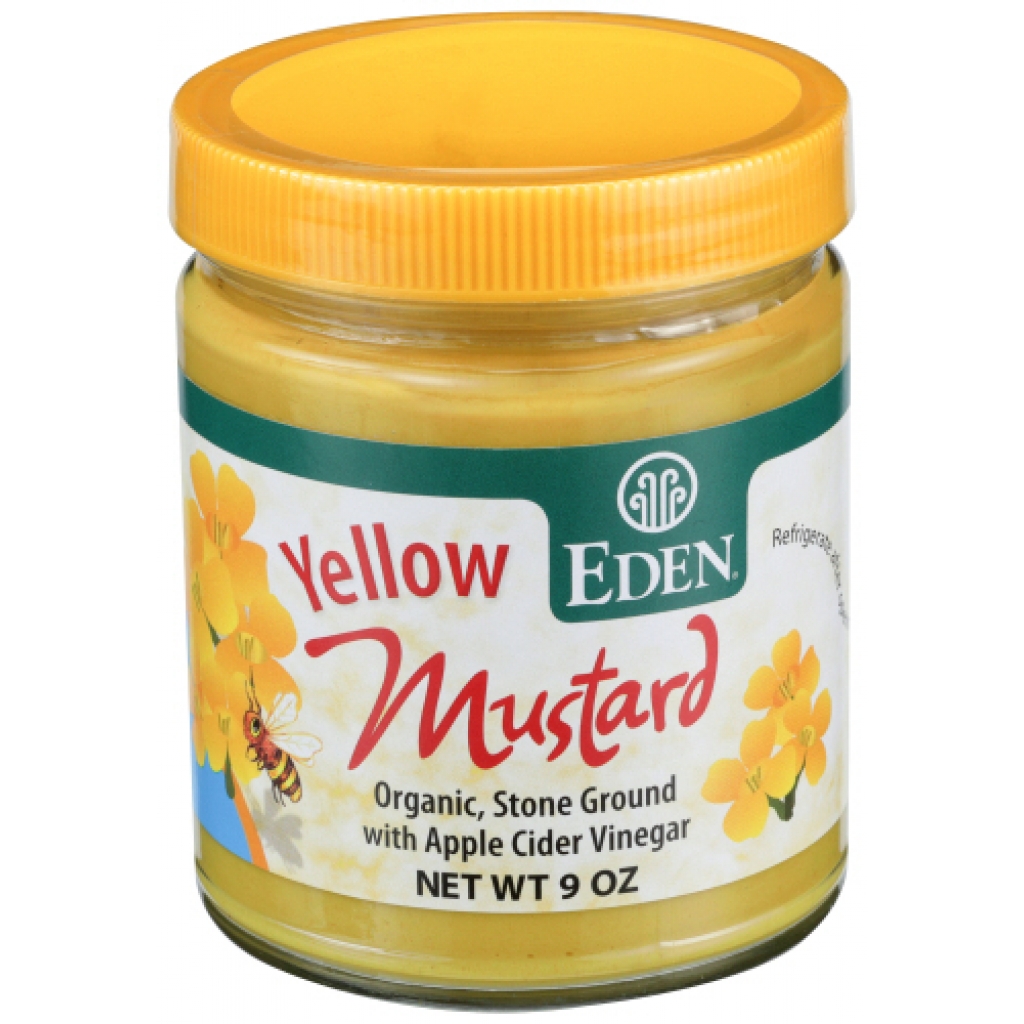 Organic Yellow Mustard in a 9 oz Jar