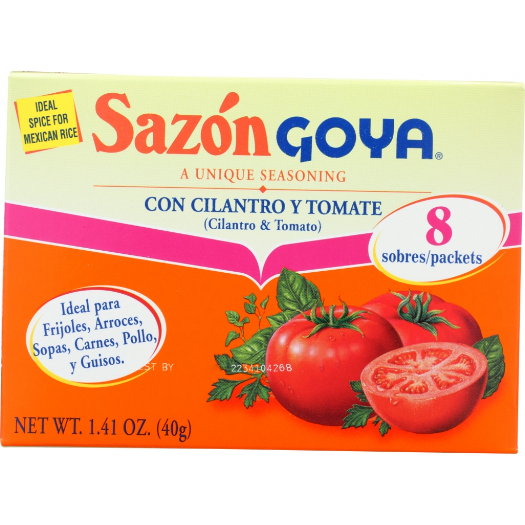 Goya Sazon with Cilantro and Tomato, 1.41 oz