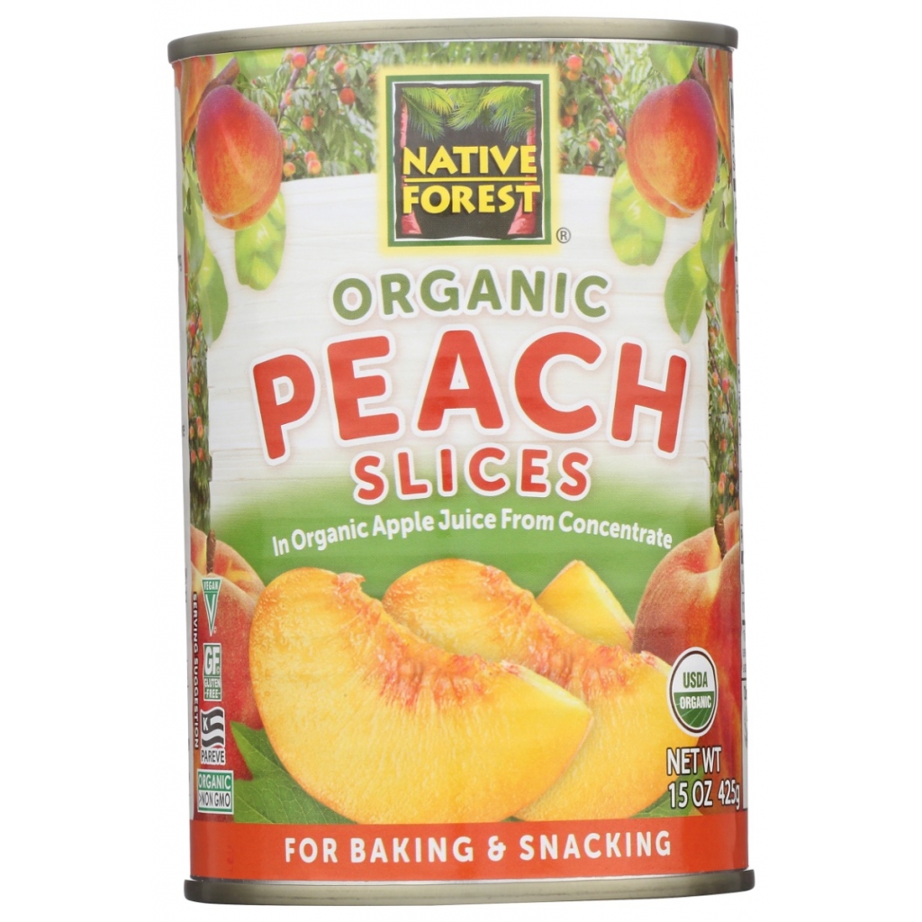 Juicy Organic Peach Slices - 15 oz