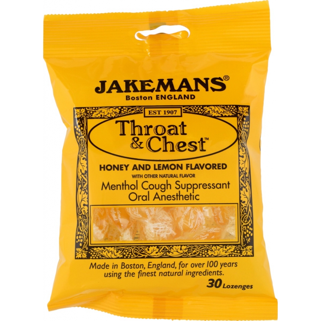 Throat and Chest Honey and Lemon Lozenges