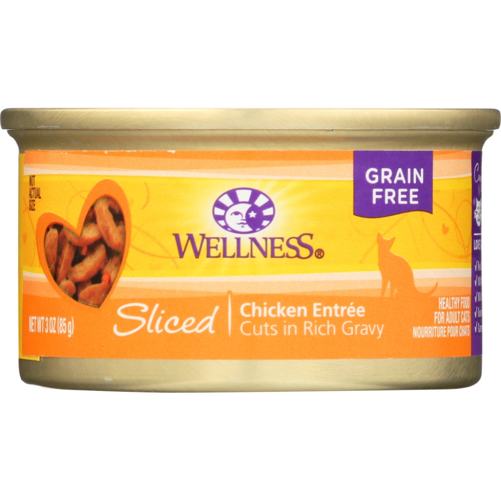 Wellness Sliced Chicken Cat Food Can - 3 oz