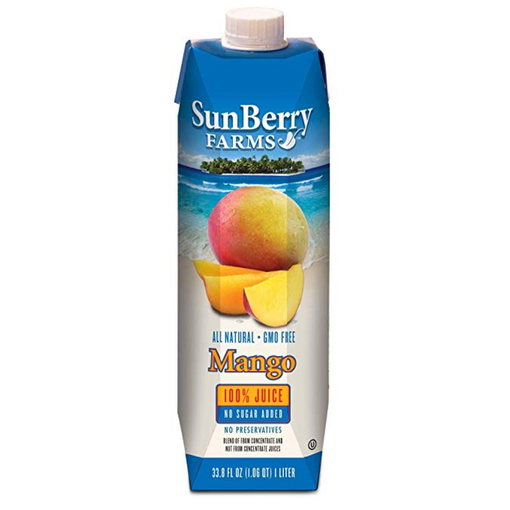 100% Pure Mango Juice - 33.81 Oz