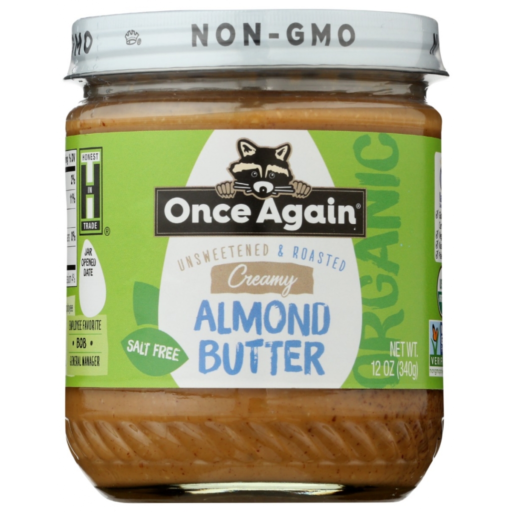 Organic Creamy Almond Butter - 12 oz