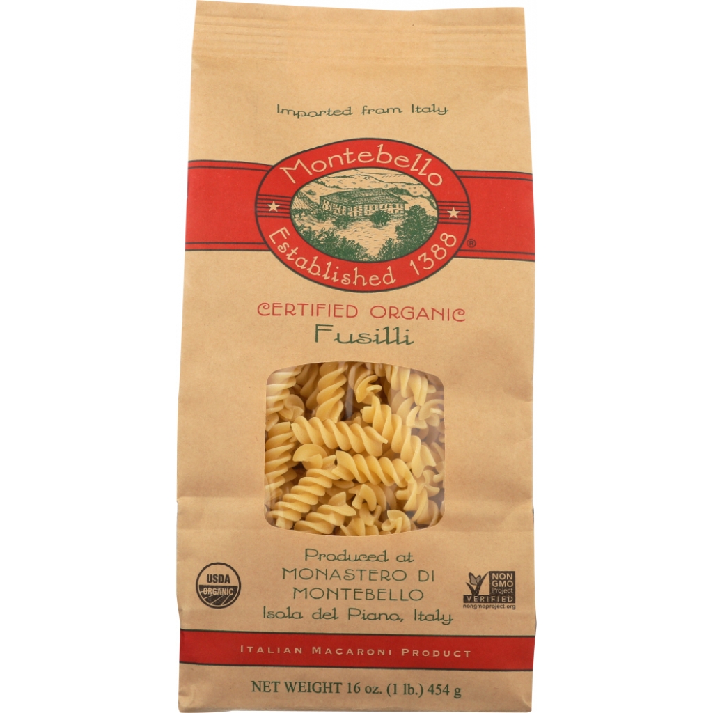 Organic Fusilli Pasta, 16 oz