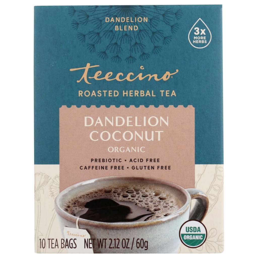 Dandelion Coconut Herbal Tea - 10 Tea Bags