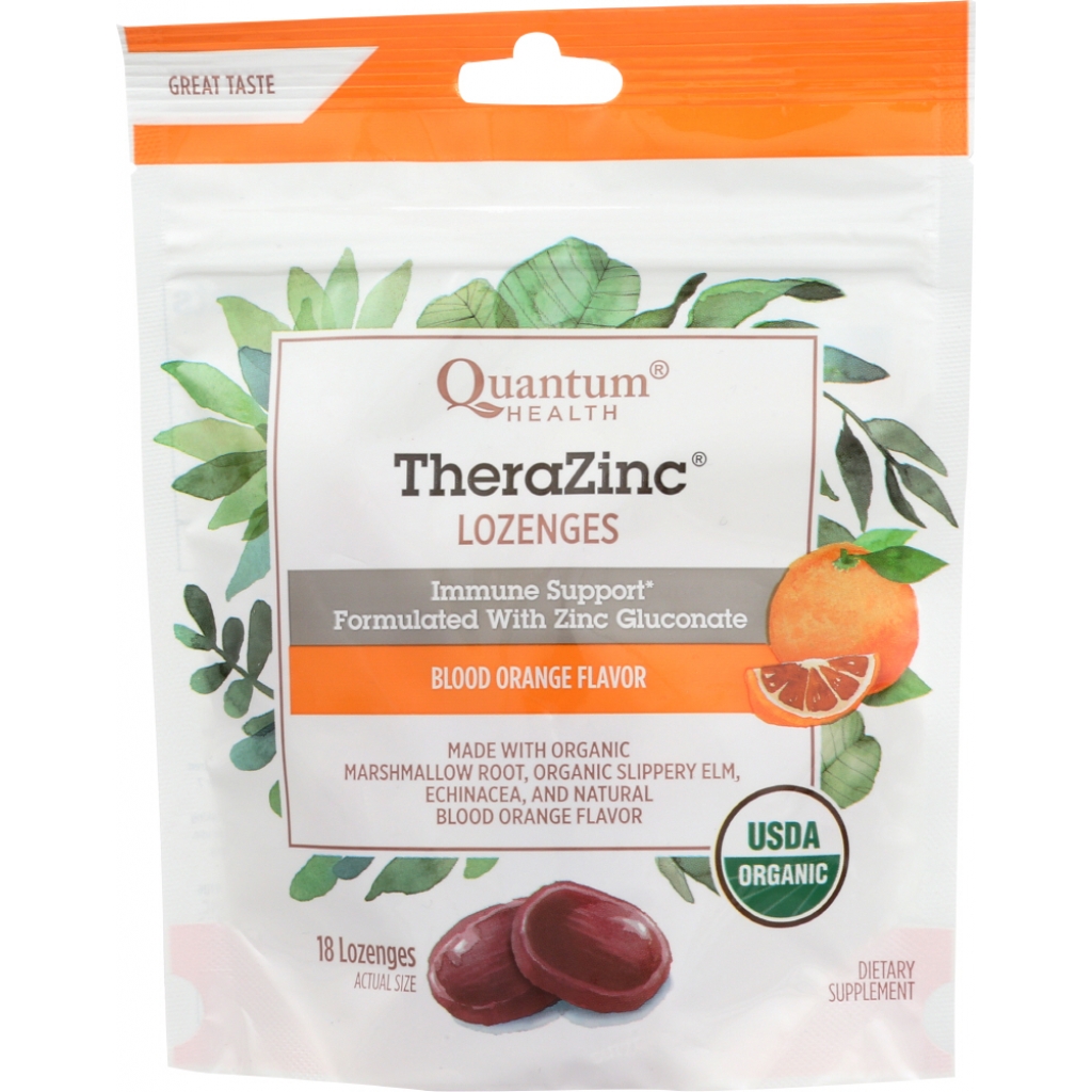 TheraZinc Blood Orange Lozenges - 18 ea