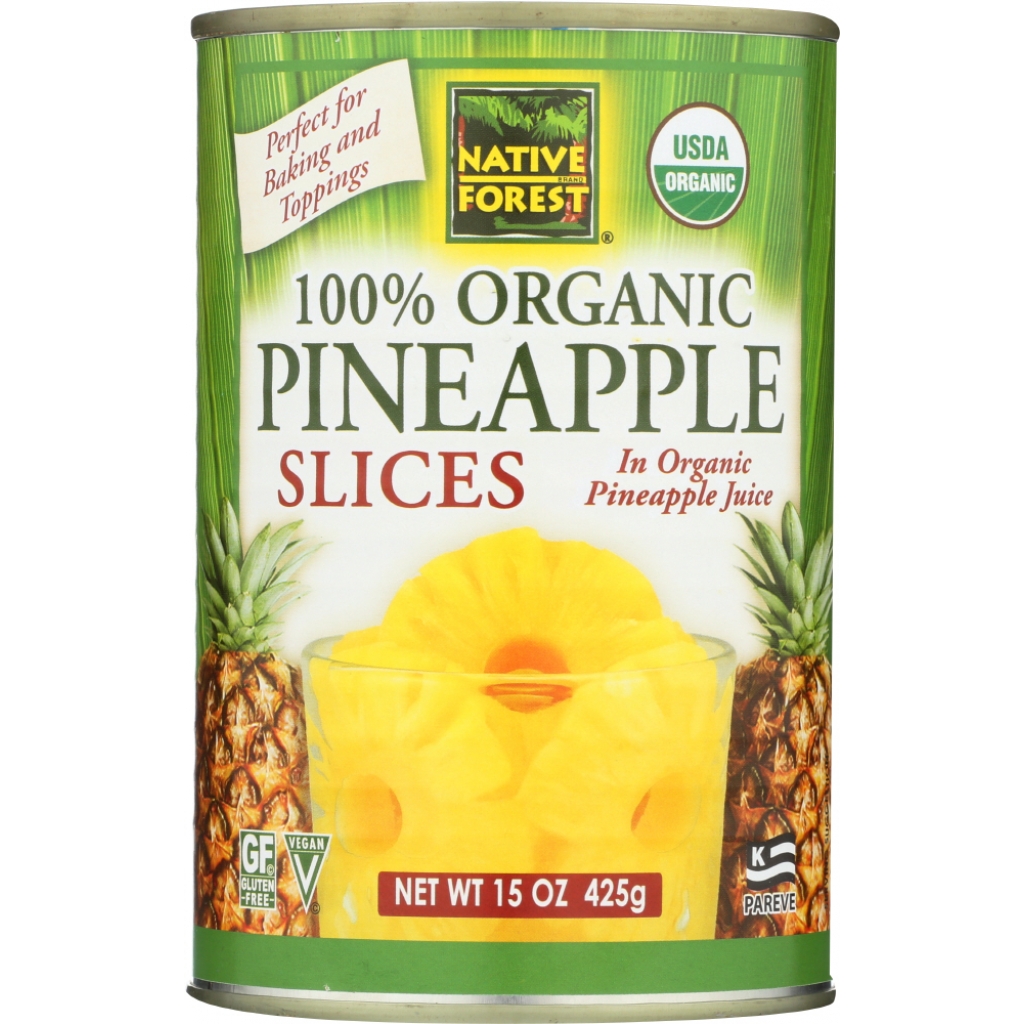 Organic Pineapple Slices in Juice