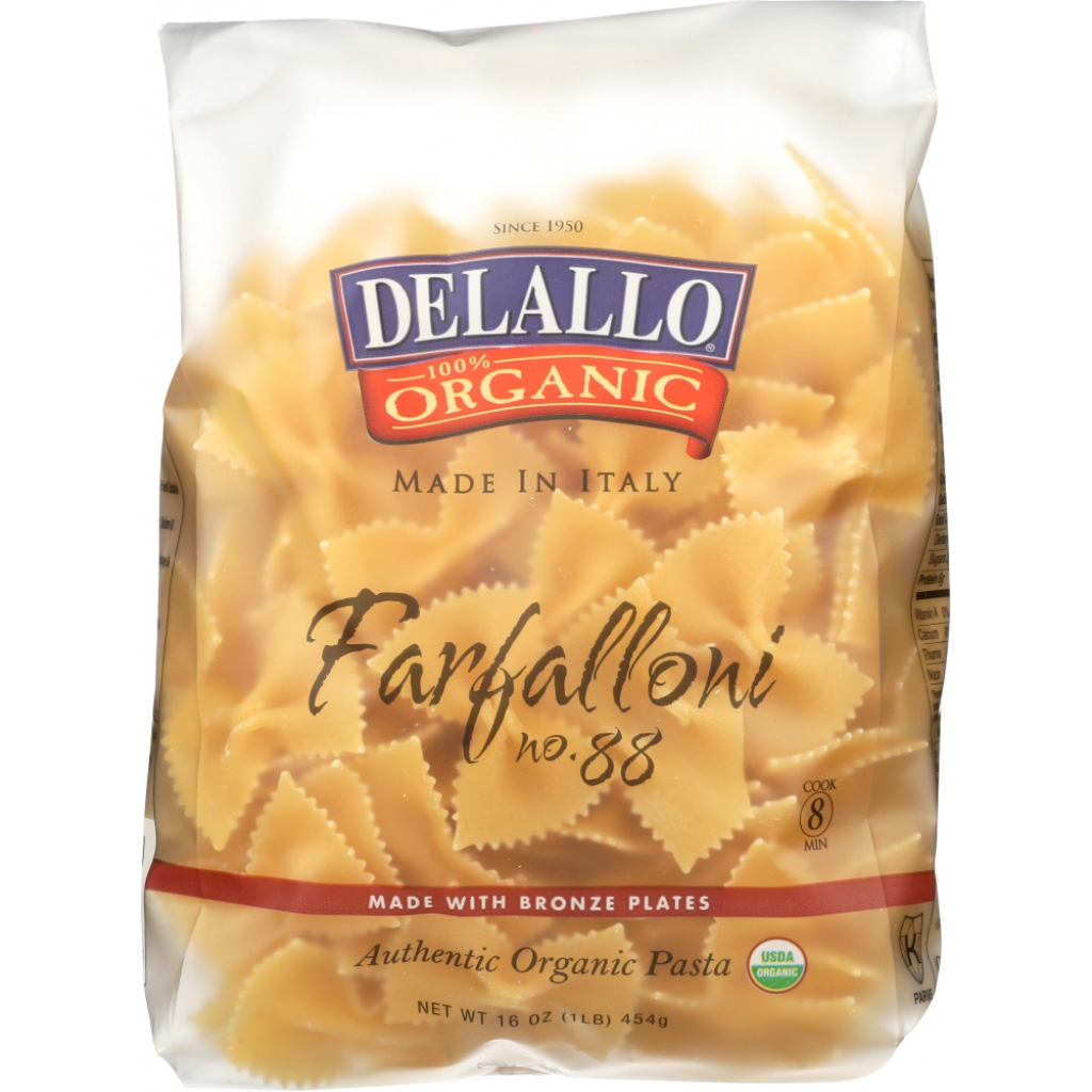 Organic Semolina Farfalloni Pasta