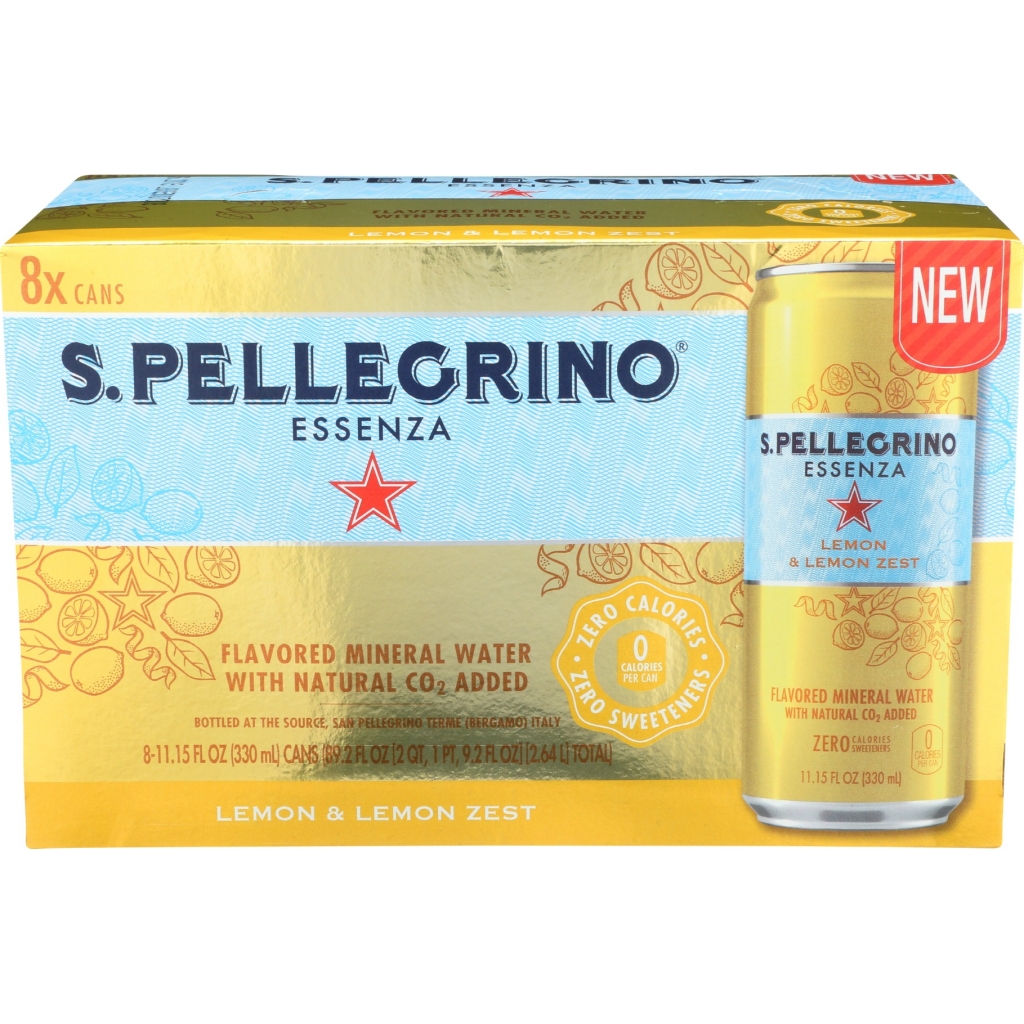 San Pellegrino Sparkling Lemon Water - 8 Pack