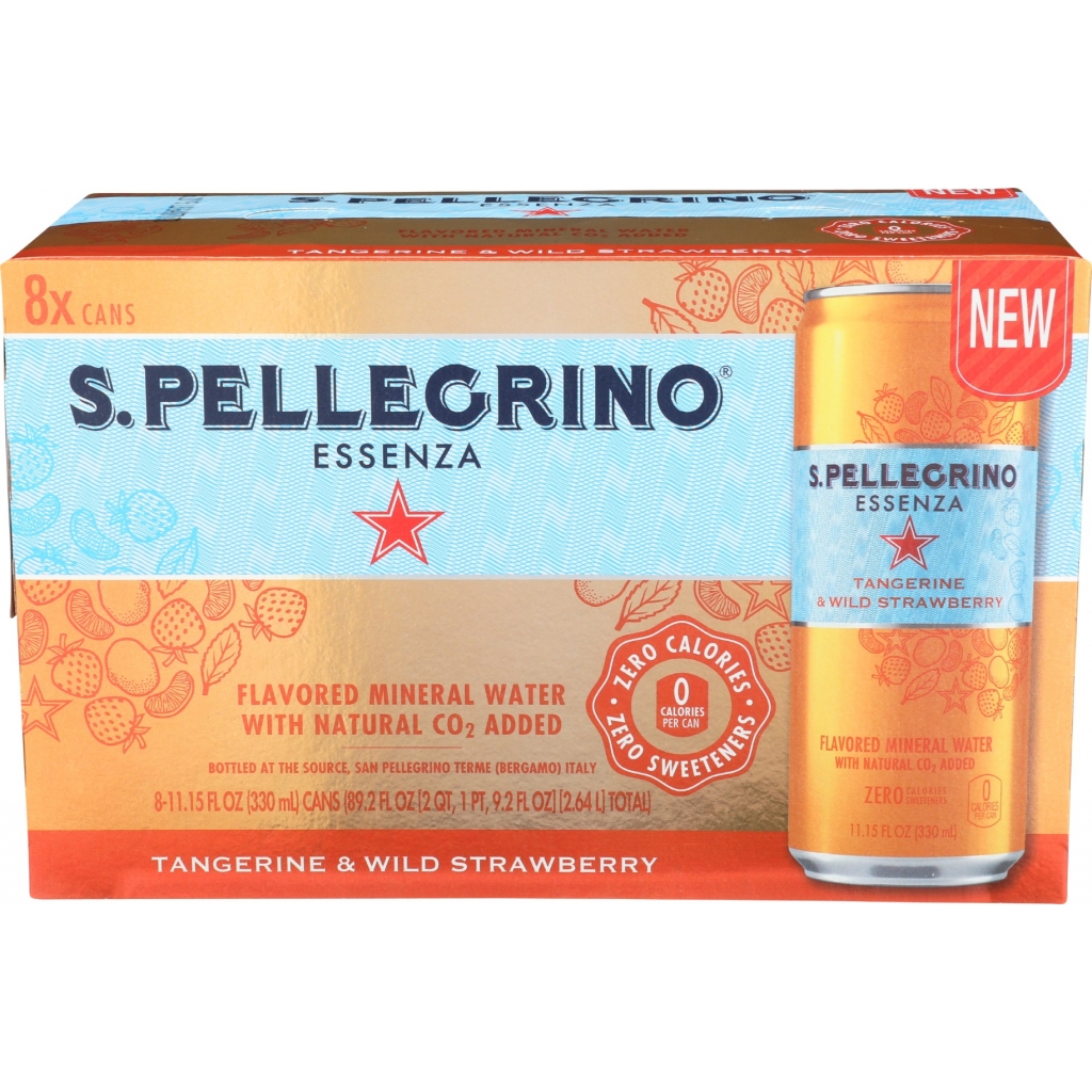 Essenza Tangerine Strawberry Sparkling Water - 8-Pack - 89.26 fl. oz