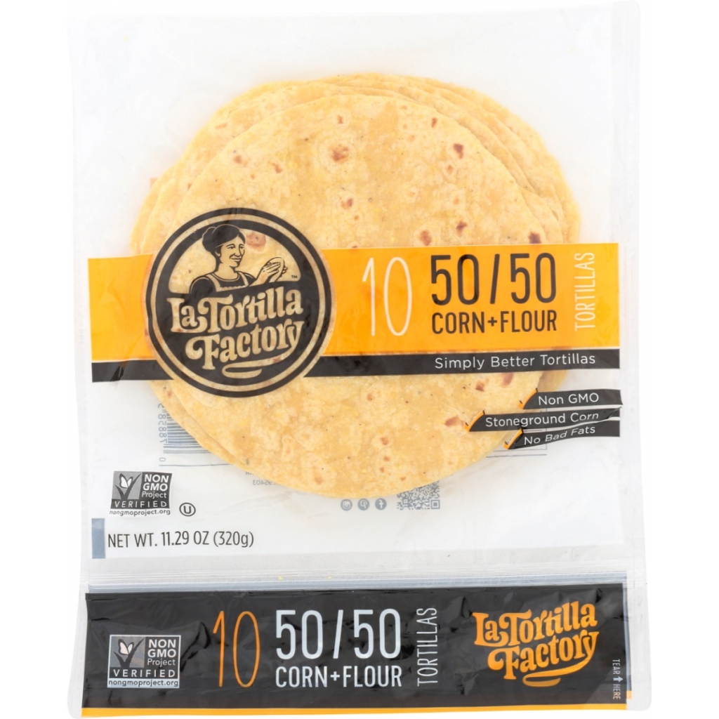 50/50 Corn Flour Blend Tortillas