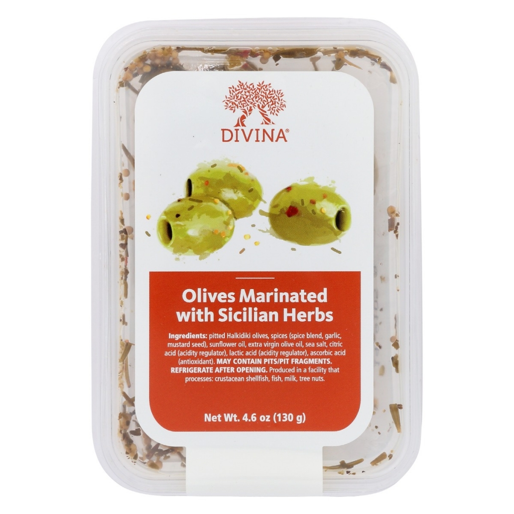 Olives Marinated with Sicilian Herbs - 4.60 oz