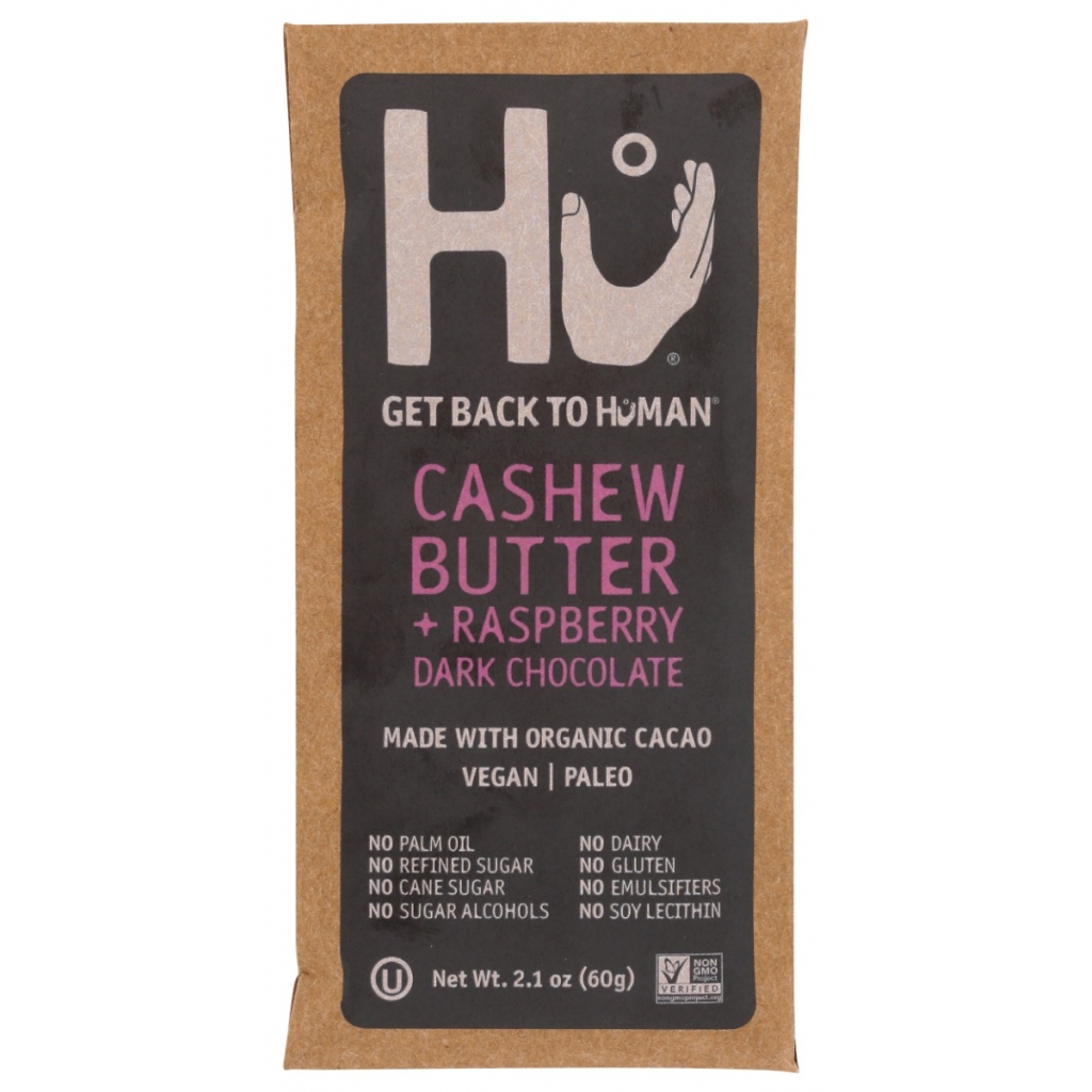 Dark Chocolate Cashew Butter Raspberry Bar - A Gourmet Treat