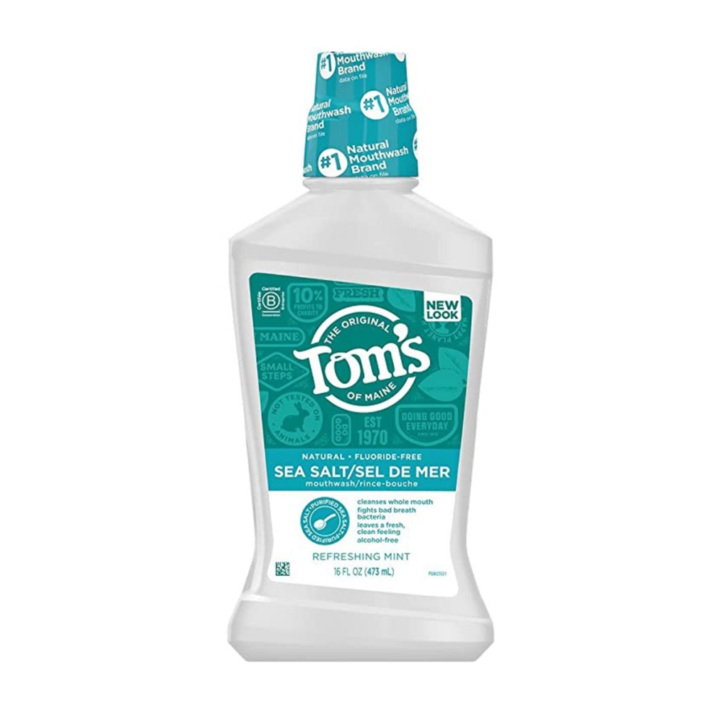 Tom's of Maine Refreshing Mint Sea Salt Mouthwash, 16 oz