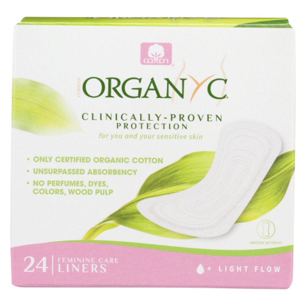 Organic Folded Panty Liners, 24 pc