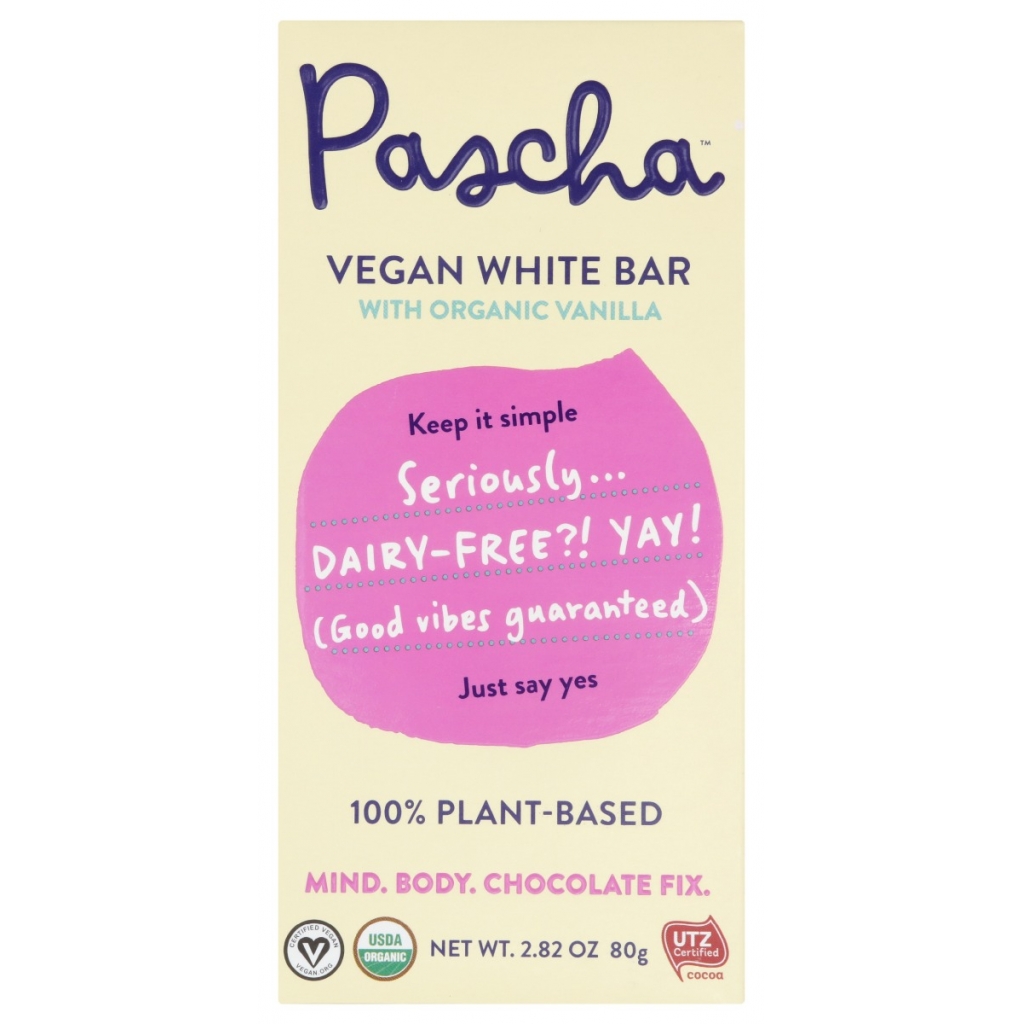 Organic Vegan White Vanilla Chocolate Bar - 2.82 oz