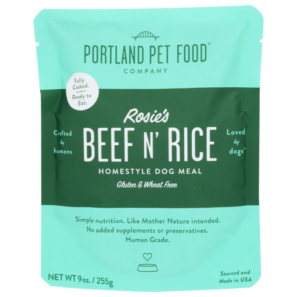 Rosie's Beef & Rice Homestyle Dog Meal Pouch - 9 oz