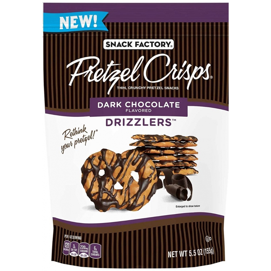 Pretzel Crisps with Dark Chocolate Drizzle - 5.5 oz