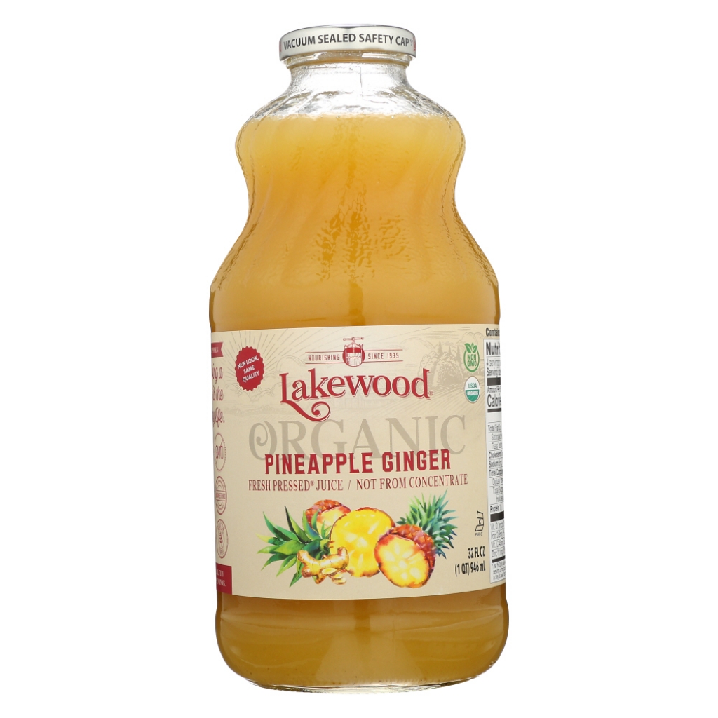 Organic Pineapple Ginger Juice - Fresh & Zesty