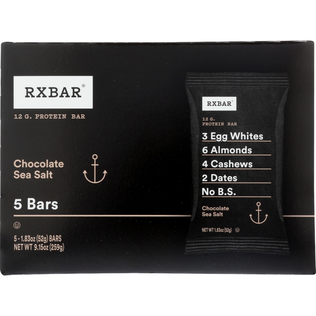 Chocolate Sea Salt Protein Bars, 5 count